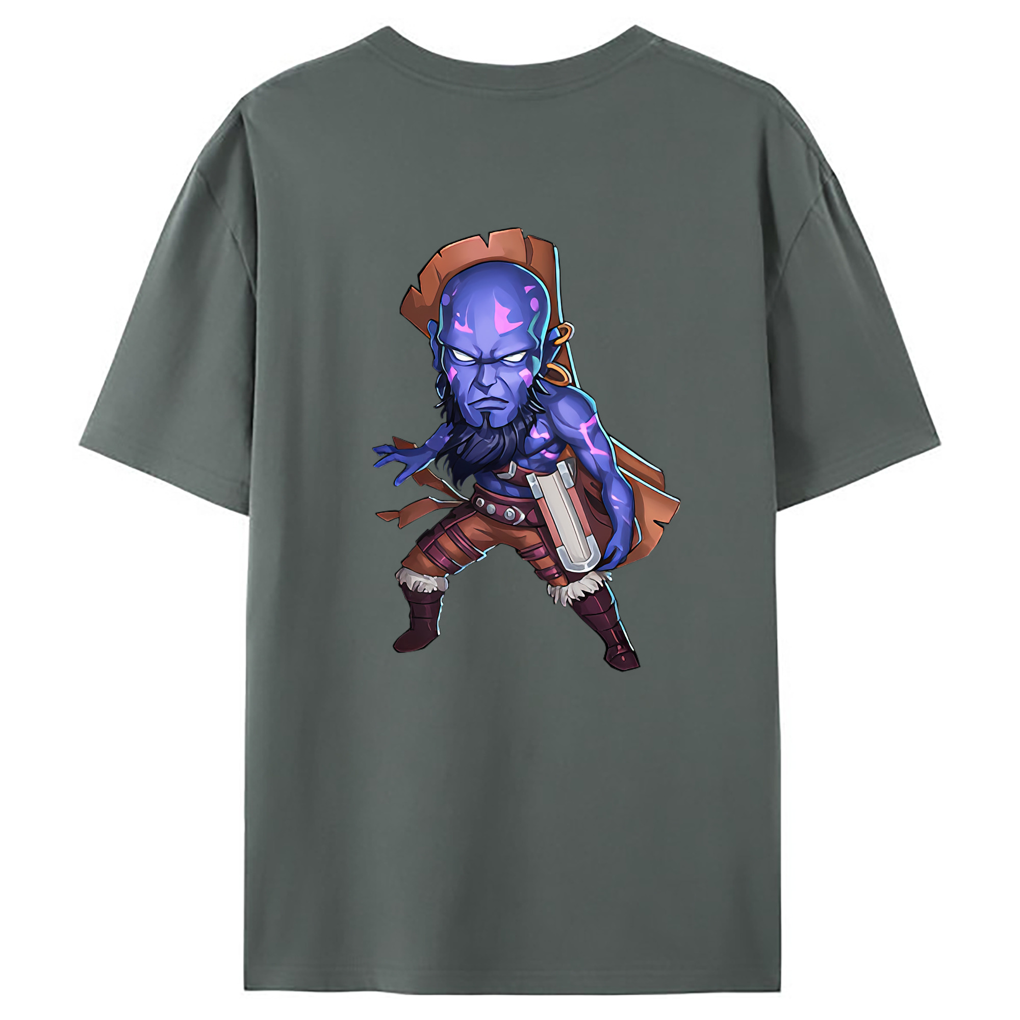 （画像用） リーグ・オブ・レジェンド League of Legends LOL 綿100％ メンズ半袖Tシャツ（バックプリント） 通気性